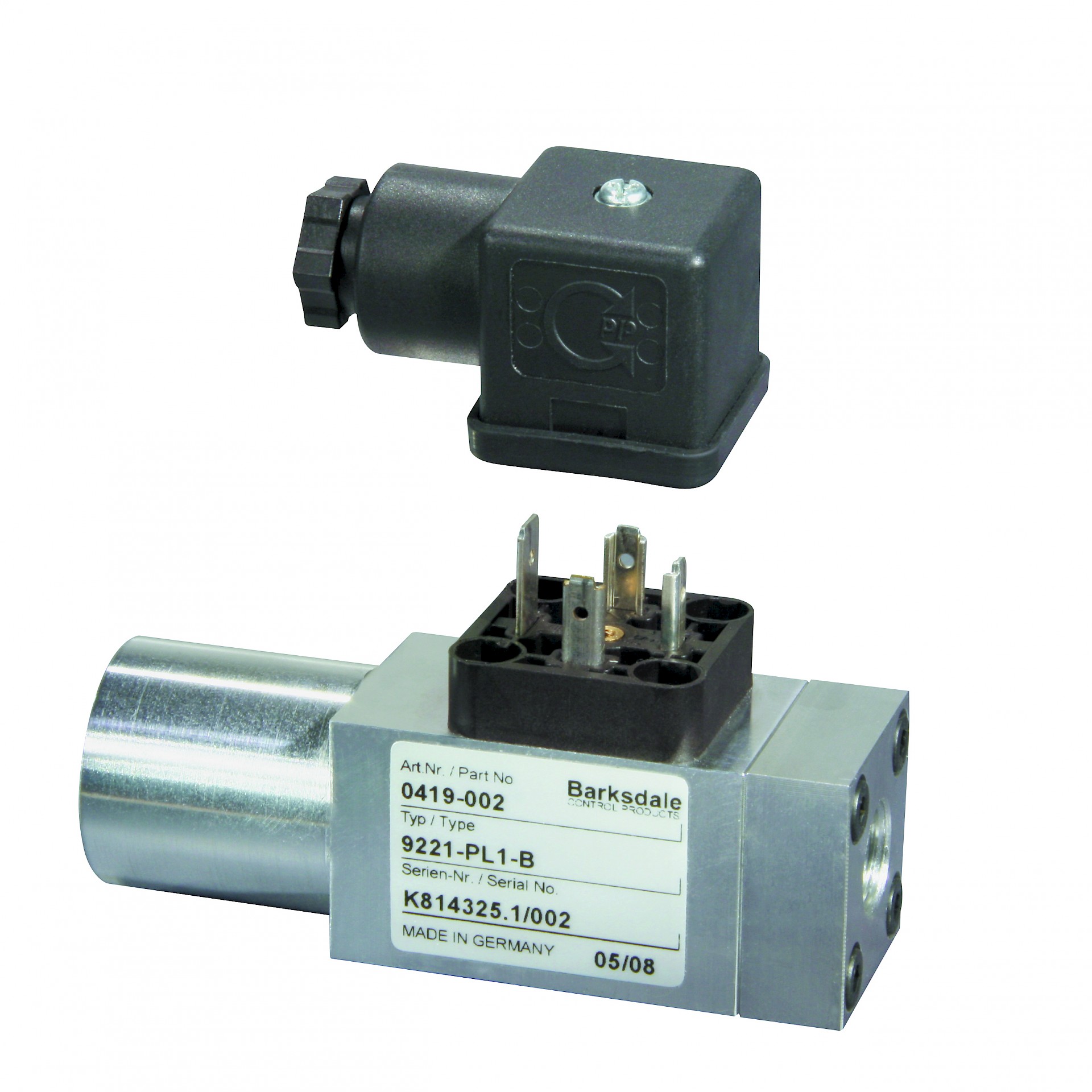 Barksdale Pressure Switch, Series 9000 compact Pressure Switch